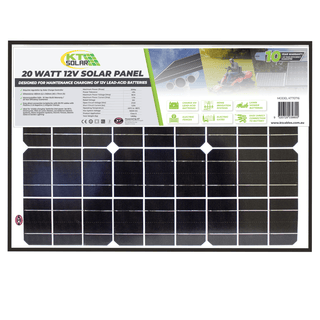 20 Watt, 12V Single Cell Mono-crystalline Solar Panel by KT Solar