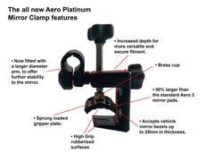 Aero Platinum Towing Mirrors Pair MIL6606 by Milenco