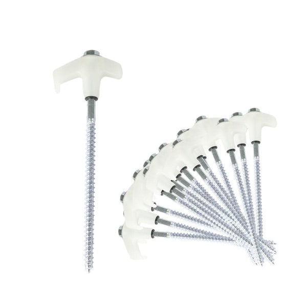 Mountview 15x Tent Pegs Heavy Duty Steel Glow In The Dark Camping Outdoor Stakes