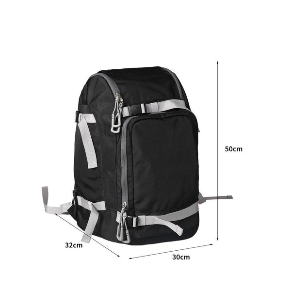 Mountview Ski Boot Bag Snowboard Backpack Boots Waterproof Shoulder Strap Travel Black 55L