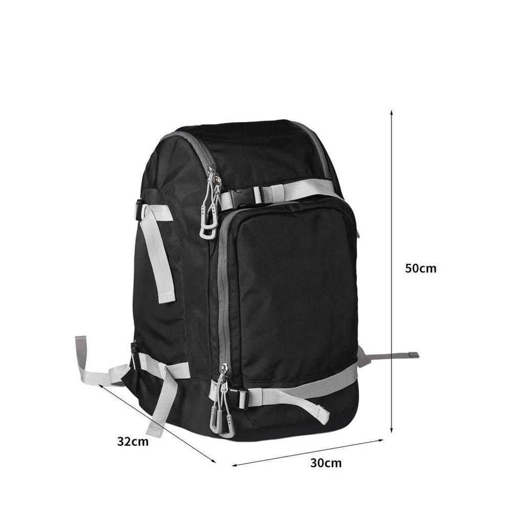 Mountview Ski Boot Bag Snowboard Backpack Boots Waterproof Shoulder Strap Travel Black 55L