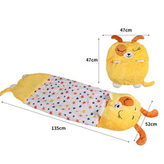 Mountview Sleeping Bag Child Pillow Kids Bags Happy Napper Gift Toy Dog 135cm S