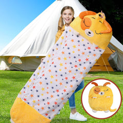 Mountview Sleeping Bag Child Pillow Kids Bags Happy Napper Gift Toy Dog 180cm L
