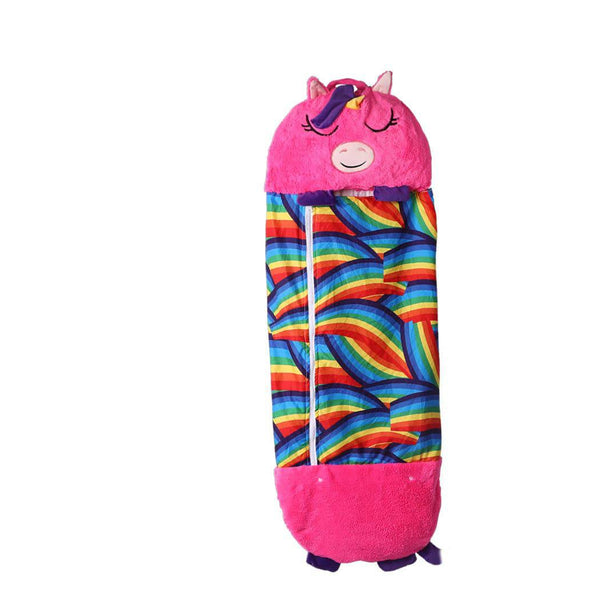Mountview Sleeping Bag Child Pillow Kids Bags Happy Napper Gift Unicorn 135cm S