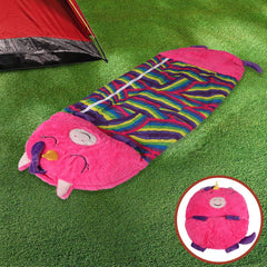 Mountview Sleeping Bag Child Pillow Kids Bags Happy Napper Gift Unicorn 135cm S