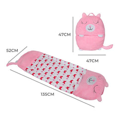 Mountview Sleeping Bag Child Pillow Stuffed Toy Kids Bags Gift Toy Cat 135cm S