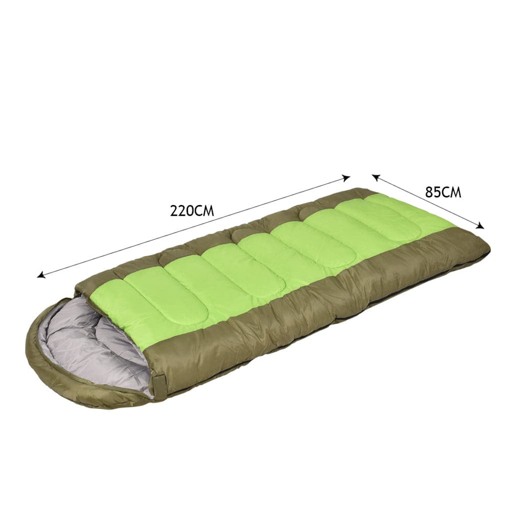 Mountview Sleeping Bag Outdoor Camping Single Bags Hiking Thermal -20 deg Winter