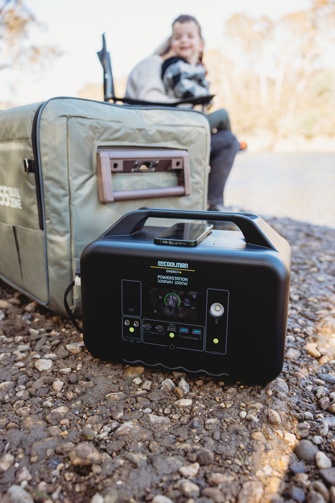 myCOOLMAN Energy Power Station 1008WH (78Ah) & Bonus 100W Solar Blanket
