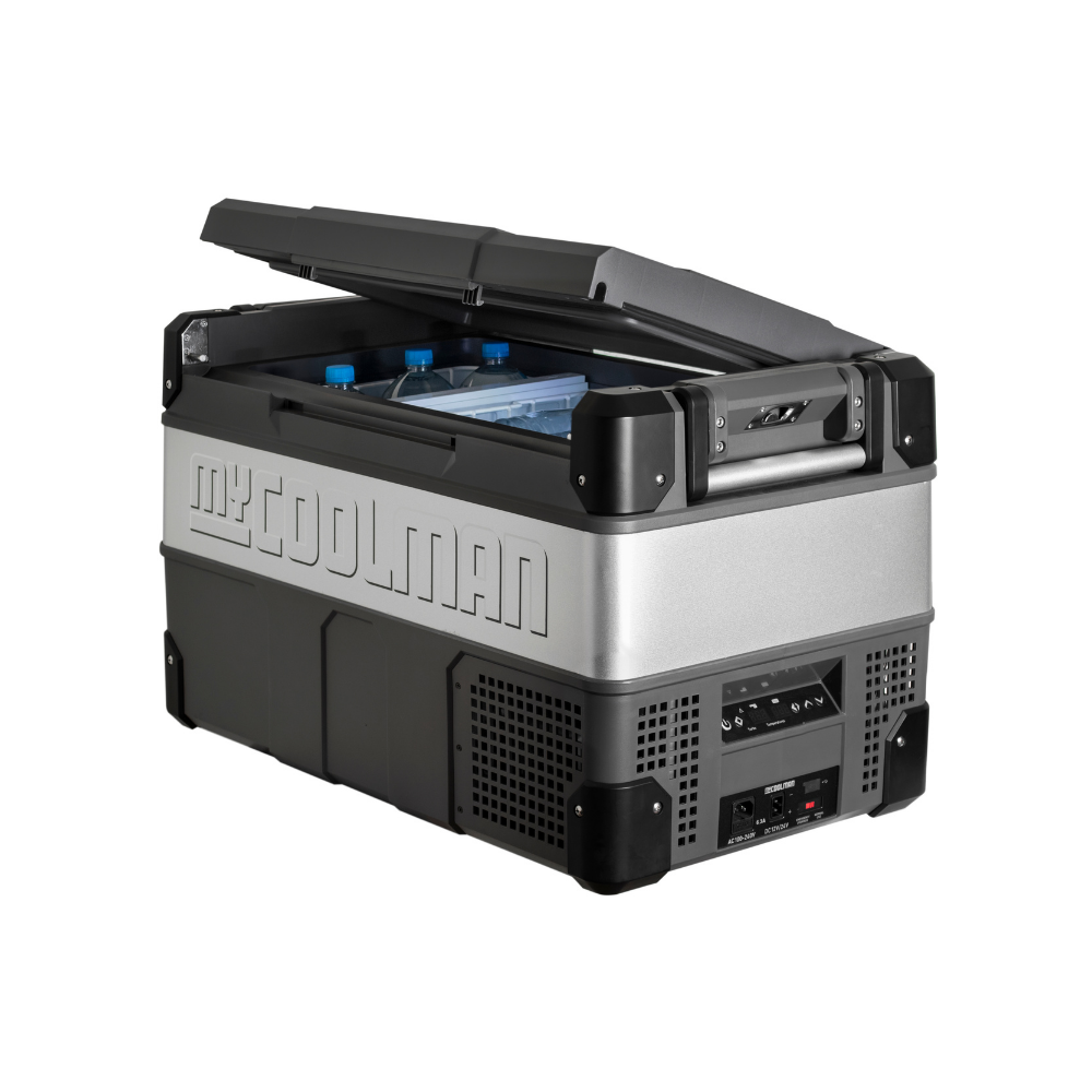 myCOOLMAN Dual Zone 53L Fridge & Freezer And Bonus PowerPack