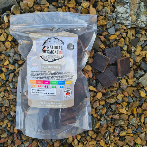 Smoker Wood Chunks - Oak Biscuits