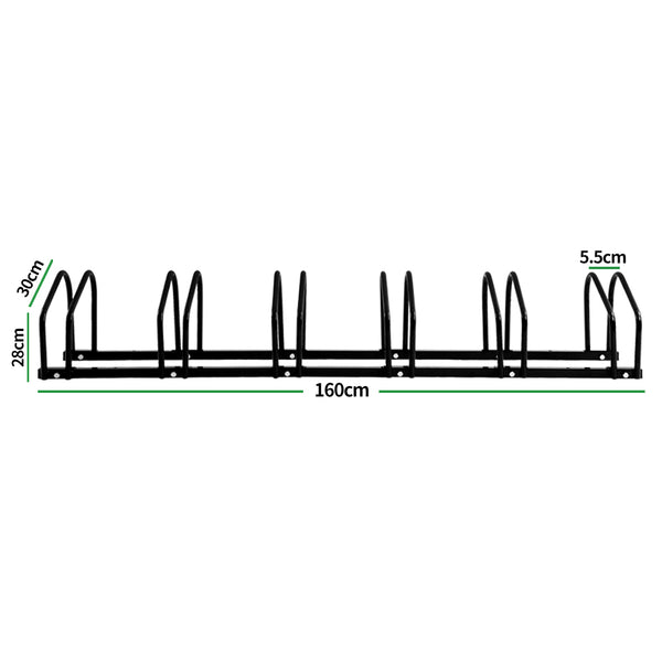 Monvelo 6-Bike Floor Stand Bicycle Storage Rack