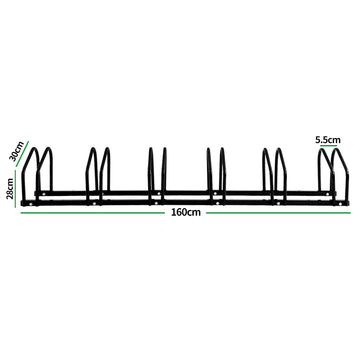 Monvelo 6-Bike Floor Stand Bicycle Storage Rack