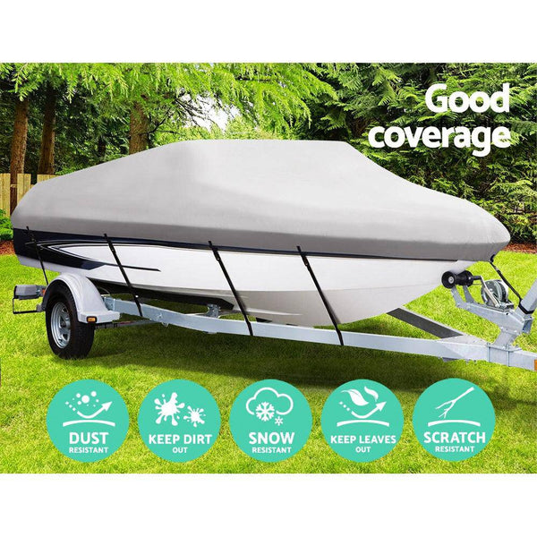 Seamanship 14–16 ft Waterproof Trailerable Boat Cover – Grey