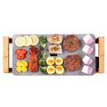 Electric Ceramic BBQ Grill Non-stick Surface Hot Plate for Indoor & Outdoor Stone