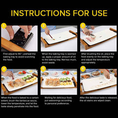 Electric Ceramic BBQ Grill Non-stick Surface Hot Plate for Indoor & Outdoor Stone