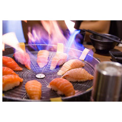 Portable Korean BBQ Butane Gas Stove Stone Grill Plate Non Stick Coated Round