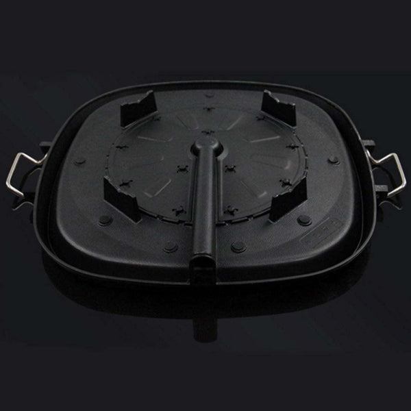 Portable Korean BBQ Butane Gas Stove Stone Grill Plate Non Stick Coated Square