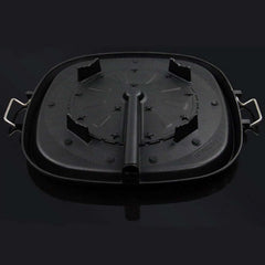 Portable Korean BBQ Butane Gas Stove Stone Grill Plate Non Stick Coated Square