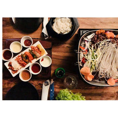Portable Korean BBQ Butane Gas Stove Stone Grill Plate Non Stick Coated Square