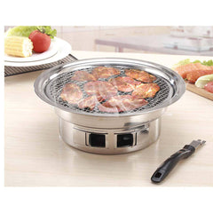 BBQ Grill Stainless Steel Portable Smokeless Charcoal Grill Home Outdoor Camping