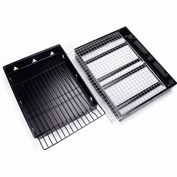 Portable Mini Folding Thick Box-type Charcoal Grill for Outdoor BBQ Camping