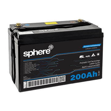 12V 200AH Lithium Rechargeable Prismatic Battery by Sphere