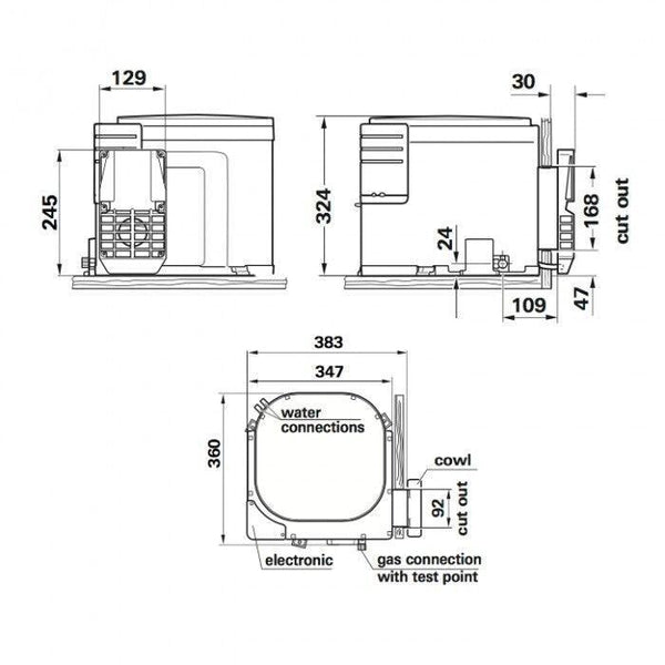 Truma Ultra Rapid 14L Gas Only Hot Water System