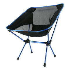 Ultralight Aluminum Alloy Folding Camping Camp Chair Outdoor Hiking Blue