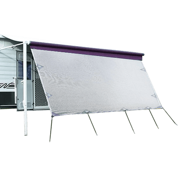 4.9m Caravan Privacy Screen Side Sunscreen Sun Shade for 17' Roll Out Awning