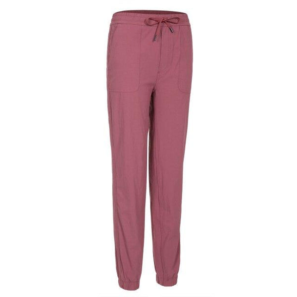 Women's Stretch Quick Dry Hiking Pants Elastic Waist Travel Pants Drawstring with Pockets
