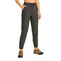 Women's Stretch Quick Dry Hiking Pants Elastic Waist Travel Pants Drawstring with Pockets