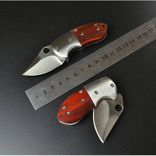 Small Mini Stainless Steel Folding Pocket Knife - Red