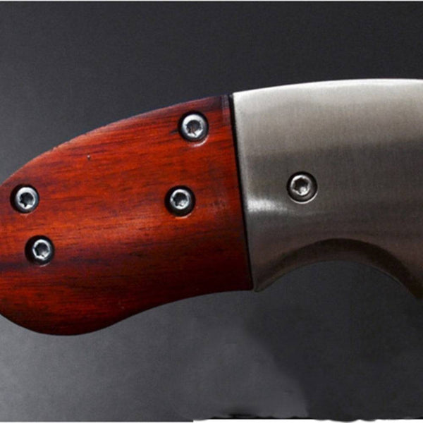 Small Mini Stainless Steel Folding Pocket Knife - Red