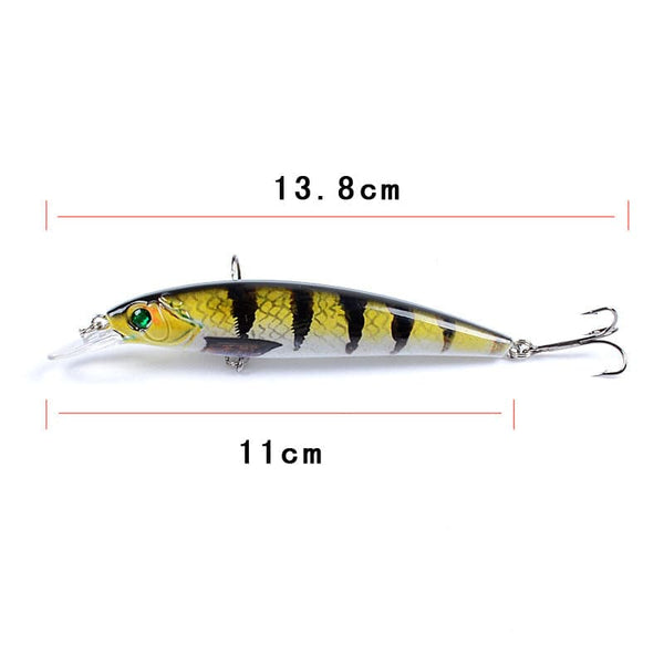 14cm Surface Popper Fishing Lures Pack of 12 — Fresh & Saltwater