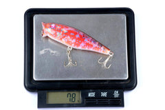 5X 7.5cm Popper Poppers Fishing Lure Lures Surface Tackle Fresh Saltwater