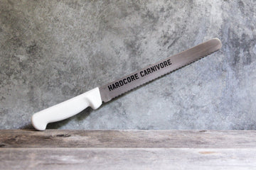 Hardcore Carnivore Brisket & BBQ Slicing Knife - Serrated 25cm