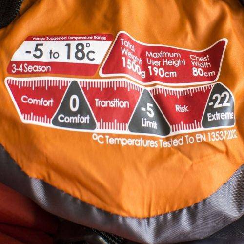 Vango Ultralite 900 - 1500g Sleeping Bag