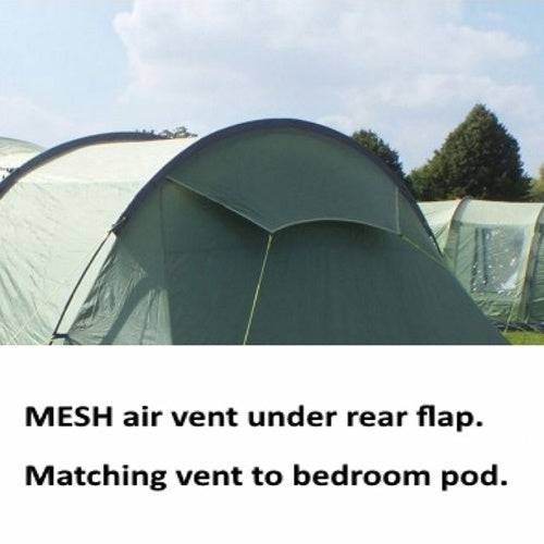 4 Person Camping & Touring Tent - Woburn 400 Tent with Footprint by Vango