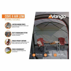 Cove II Air Low Campervan Awning by Vango