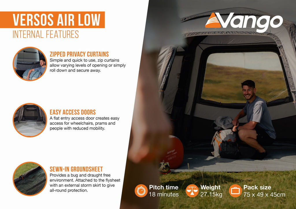 Vango Versos Air Inflatable Drive Away Awning Low - 27.15kg - view 5