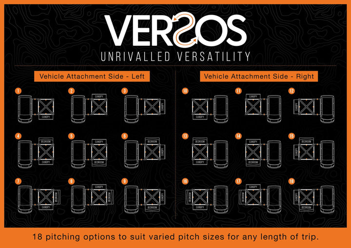 Versos Air Low 18 pitching options (dark)