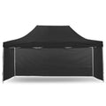 Wallaroo Gazebo Tent Marquee 3x4.5m PopUp Outdoor Black