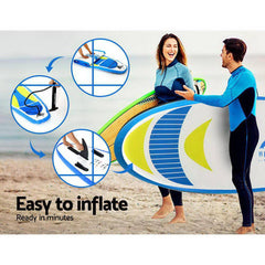 Weisshorn Stand Up Paddle Boards 11ft Inflatable SUP Surfboard Paddleboard Kayak