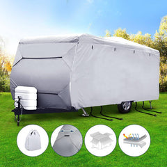 14-16ft Caravan Cover Campervan 4 Layer UV Water Resistant