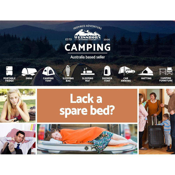 Double Size Self Inflating Mattress Mat 10CM Thick   Coffee