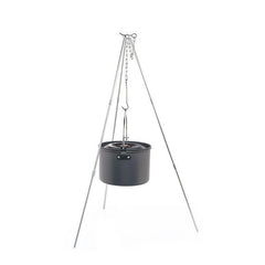Camping Tripod for Fire Hanging Pot Outdoor Campfire Cookware Picnic Cooking Pot Grill