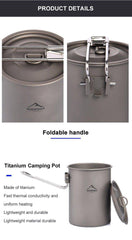 Camping Cookware Titanium Tableware