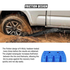 X-BULL Recovery tracks kit Boards 4WD strap mounting 4x4 Sand Snow Car qrange GEN3.0 6pcs blue