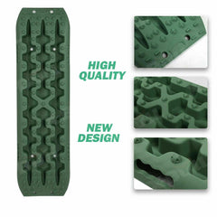 X-BULL Recovery tracks / Sand tracks / Mud tracks / Off Road 4WD 4x4 Car 2pcs Gen 3.0 - Olive