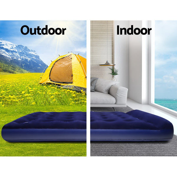 Bestway Single Size Inflatable Air Mattress - Navy - Camping Australia